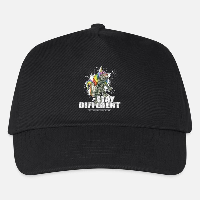 Stay Different - Imperial Unicorn - Kinder Basecap - Schwarz
