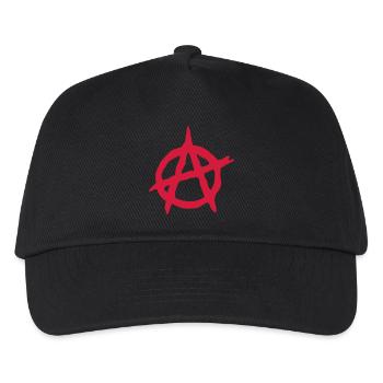 anarchy Anarchie - Kinder Basecap - Schwarz - Vorne