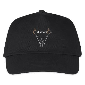 calisthenics cali sports athlet fitness natural - Kinder Basecap - Schwarz - Vorne