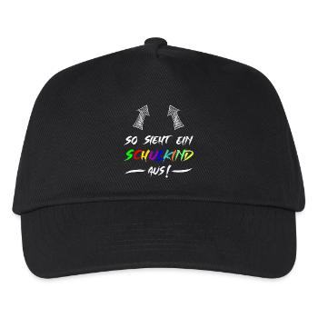 This is what a schoolchild looks like - Kids’ Baseball Cap - black - Front
