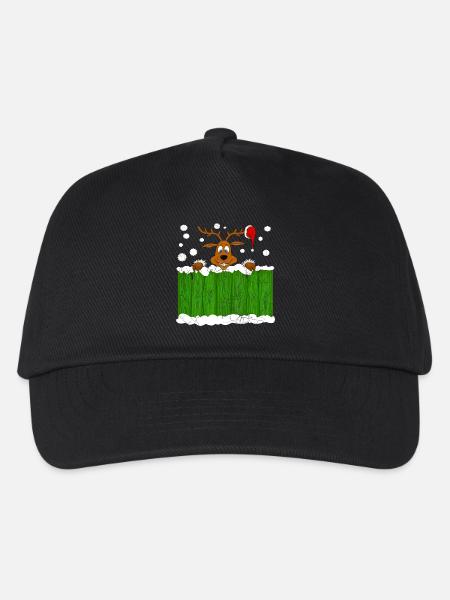 Weihnachten Rentier - Kinder Basecap - Schwarz