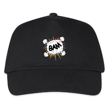 Bam comic fight cloud pour vos propres textes et motifs - Casquette de baseball Enfant - noir - Devant