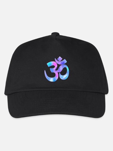 Om - Kinder Basecap - Schwarz