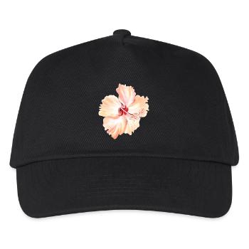Blume - Kinder Basecap - Schwarz - Vorne