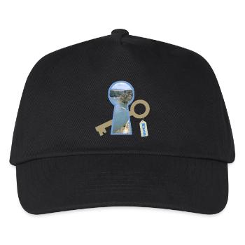 keyhole rhine - Kids’ Baseball Cap - black - Front