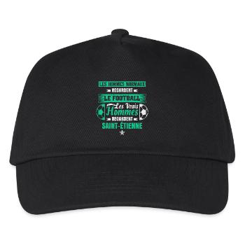 Saint-Étienne,football,socer,club,football, - Kids’ Baseball Cap - black - Front