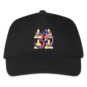 om mit buddha e 42 - Kinder Basecap - Schwarz - Vorne