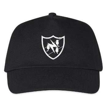 Emblème de symbole de guilde d'électricien en look grunge utilisé - Casquette de baseball Enfant - noir - Devant