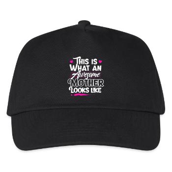 Mom mother - Kids’ Baseball Cap - black - Front