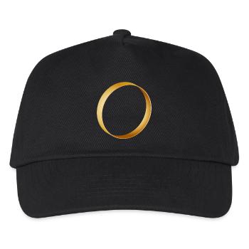 simple gold ring - wedding ring - wedding - Kids’ Baseball Cap - black - Front