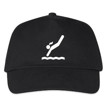 Tower jumping - Kids’ Baseball Cap - black - Front