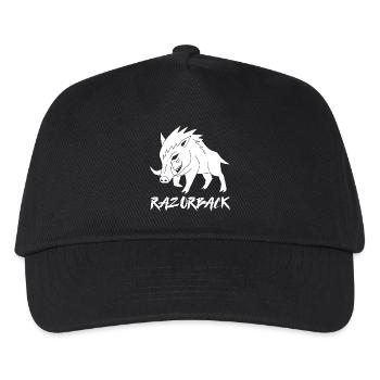 Razorback white boar - Kids’ Baseball Cap - black - Front