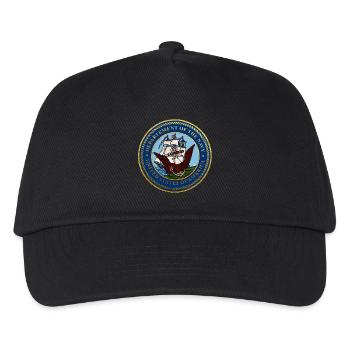 NAVY USA DEBARQUEMENT NORMANDIE Louis RUNEMBERG © - Casquette de baseball Enfant - noir - Devant