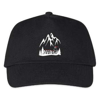 Husky sled dogs for Christmas - Kids’ Baseball Cap - black - Front
