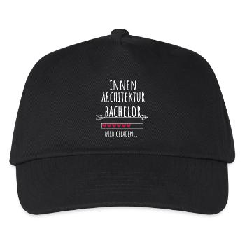 Innenarchitektur Bachelor Studium Geschenk - Kinder Basecap - Schwarz - Vorne