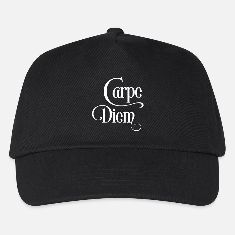 carpe diem - Kinder Basecap - Schwarz
