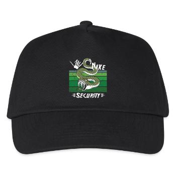 Sécurité des serpents - Casquette de baseball Enfant - noir - Devant