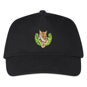 Lynx Wild Cat Freedom - Kids’ Baseball Cap - black - Front