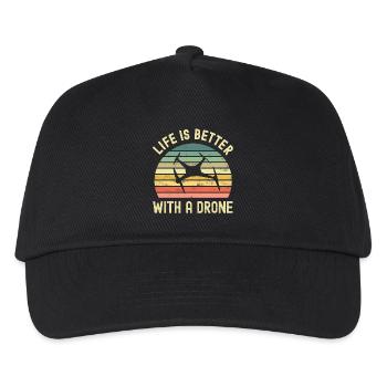 Drone - Casquette de baseball Enfant - noir - Devant