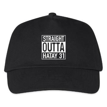 Straight OUTTA Hatay 31 - Kinder Basecap - Schwarz - Vorne