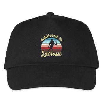 Lacrosse - Kinder Basecap - Schwarz - Vorne