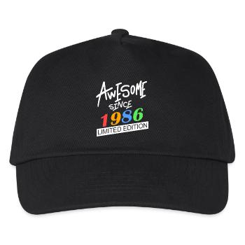 1986 - Jahrgang 1986 - Fantastisch seit 1986 - Kinder Basecap - Schwarz - Vorne