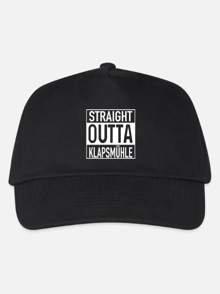 Straight OUTTA Klapsmühle - Kinder Basecap - Schwarz