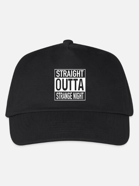 Straight OUTTA Strange Night - Kinder Basecap - Schwarz