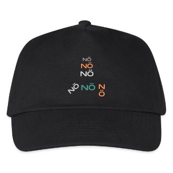 NÖ nö nö - Kinder Basecap - Schwarz - Vorne