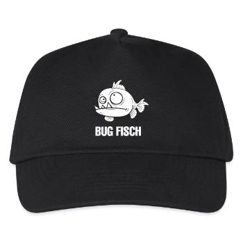 Bug Fisch - Kinder Basecap - Schwarz - Vorne