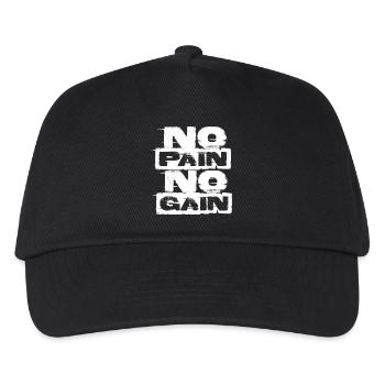 On n’a rien sans rien - Casquette de baseball Enfant - noir - Devant