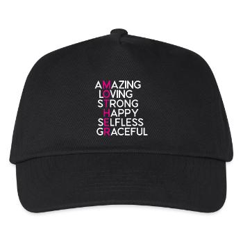 Die beste Mutter aller Zeiten - Kinder Basecap - Schwarz - Vorne