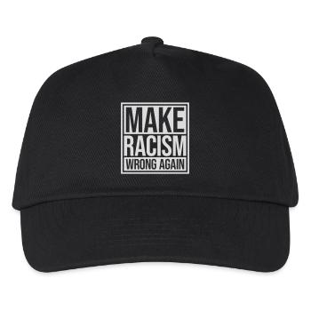 make racism wrong again - Kids’ Baseball Cap - black - Front