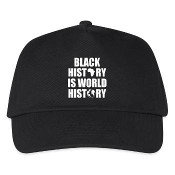 Black history is world history - Kinder Basecap - Schwarz - Vorne