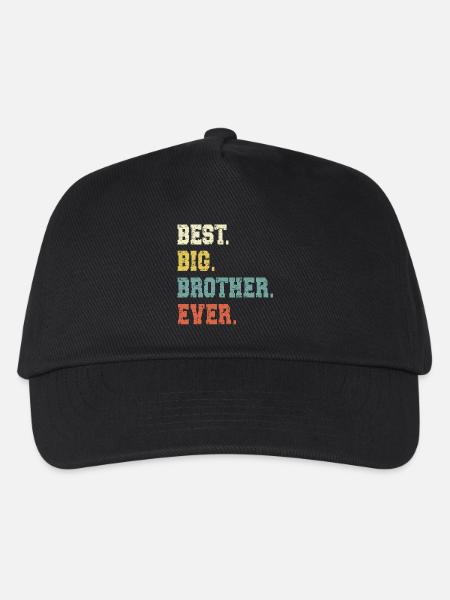 Grosser Bruder - Kinder Basecap - Schwarz