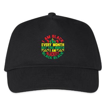 Black Excellence Monthly Celebrations - Kids’ Baseball Cap - black - Front
