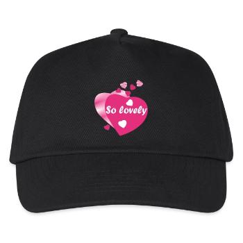 SO LOVELY - Kids’ Baseball Cap - black - Front