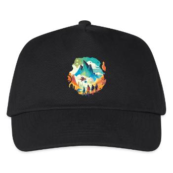 Journey to the center of the Earth - Kids’ Baseball Cap - black - Front