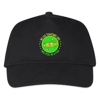 Liebende, Turteltauben, aufrichtige Liebe - Kinder Basecap - Schwarz - Vorne