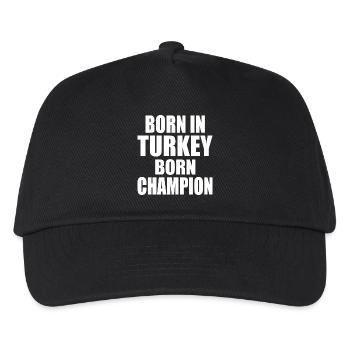 born in turkey born champion - Türkei - Kinder Basecap - Schwarz - Vorne