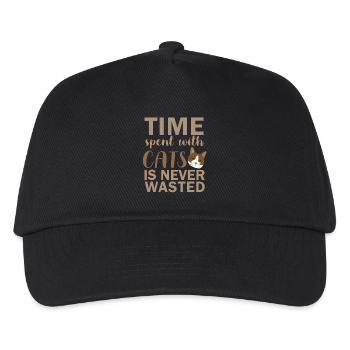 Temps passé avec les chats - Casquette de baseball Enfant - noir - Devant