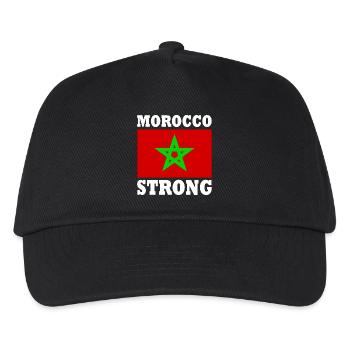 Morocco strong - Casquette de baseball Enfant - noir - Devant