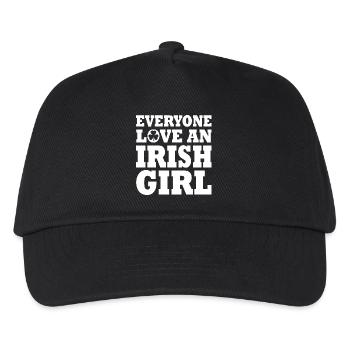 Everyone loves an irish girl - Kinder Basecap - Schwarz - Vorne