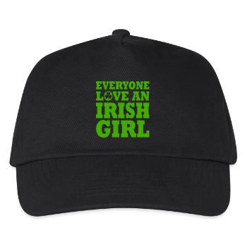 Everyone loves an irish girl - Kinder Basecap - Schwarz - Vorne