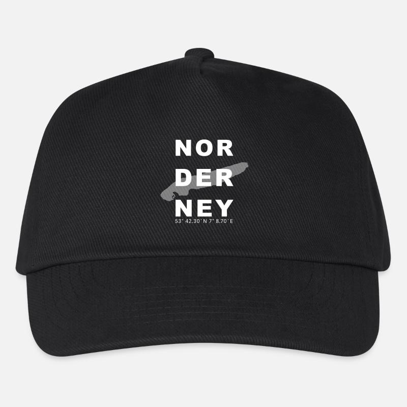Norderney - Kinder Basecap - Schwarz
