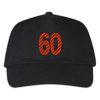 60. 60 ANS. 60e ANNIVERSAIRE. ANNIVERSAIRE 60 ANS. - Casquette de baseball Enfant - noir - Devant