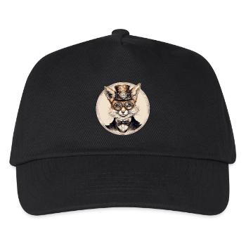 Renard steampunk - Casquette de baseball Enfant - noir - Devant