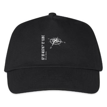 Koordinaten Norden - Kinder Basecap - Schwarz - Vorne