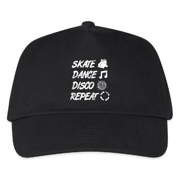 Discothèque de patin à roulettes - Casquette de baseball Enfant - noir - Devant