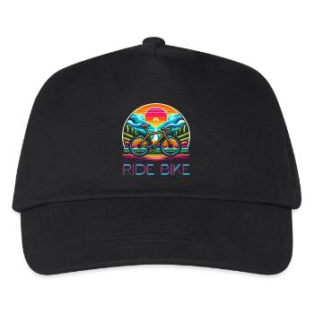 Ride Bike - for cycling fans. - Kids’ Baseball Cap - black - Front